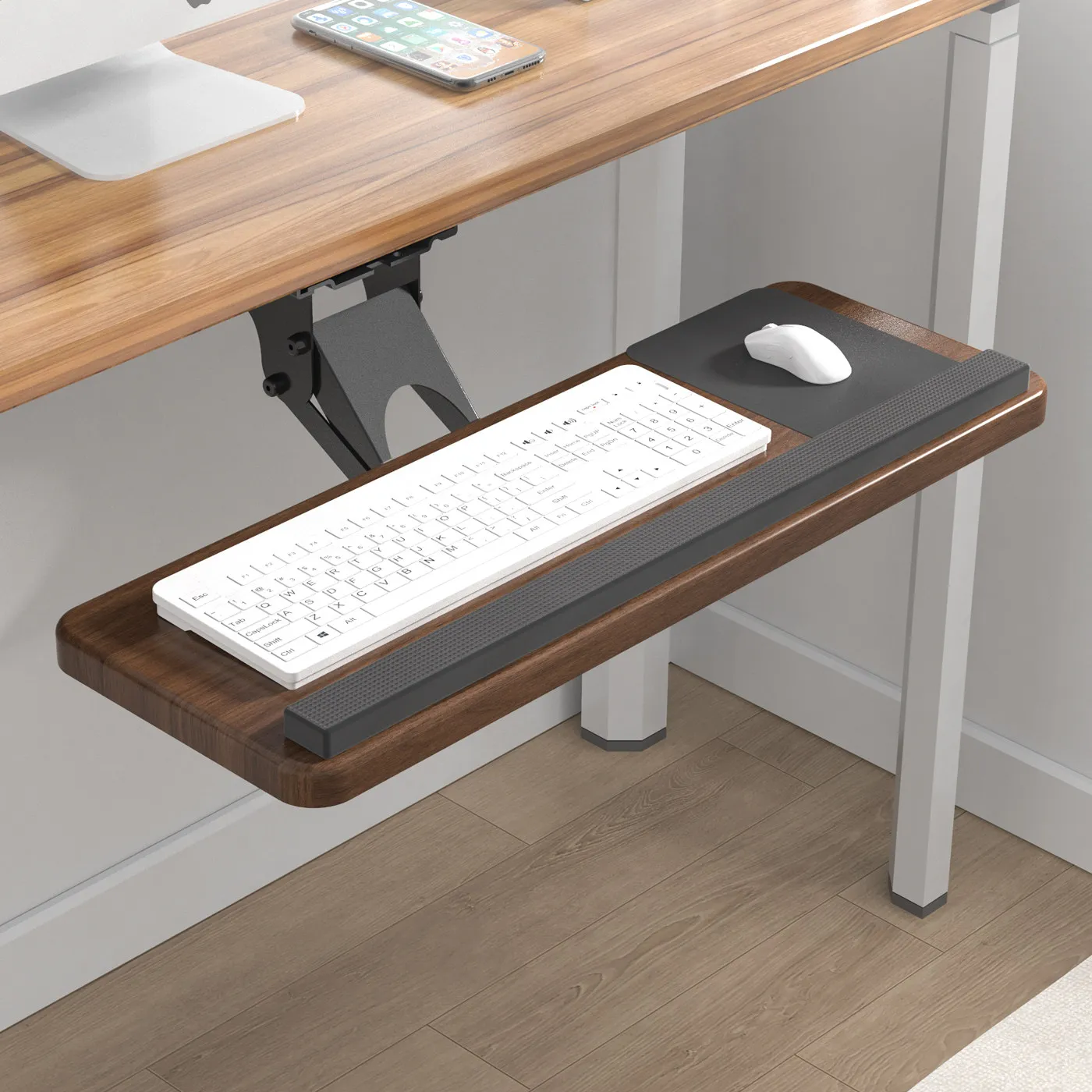 Wrist Rest Ergonomic - Vassoio per tastiera da scrivania, guide