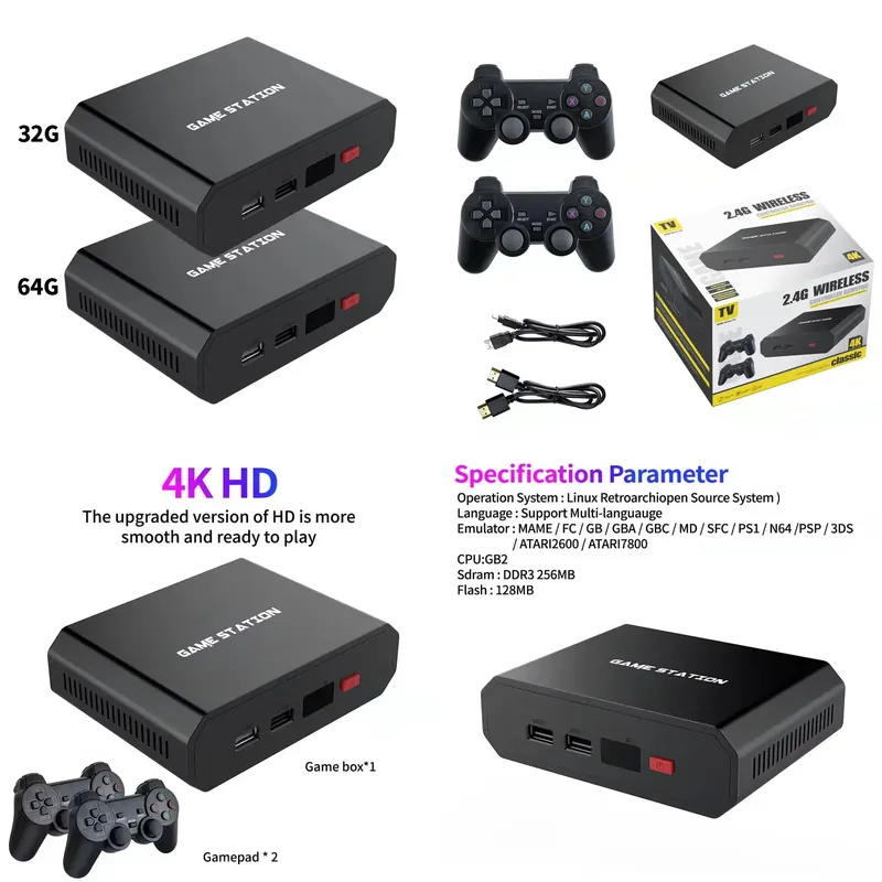 Gaming Set Accessories - Console di Gioco M8plus HD con
