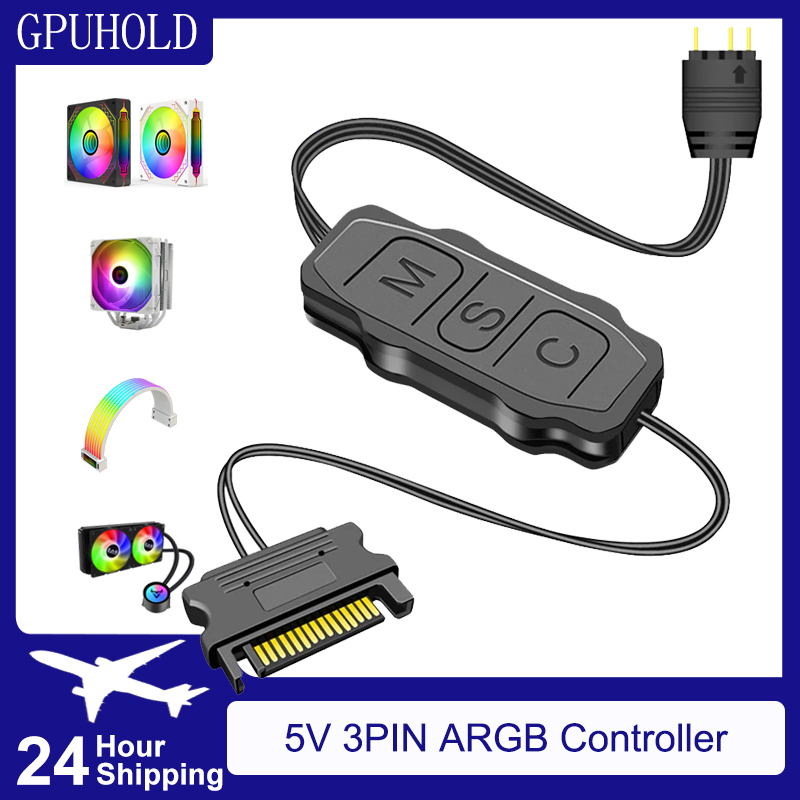 Fan Hub Rgb Controller - GPUHOLD Interfaccia SATA 5V 3PIN ARGB