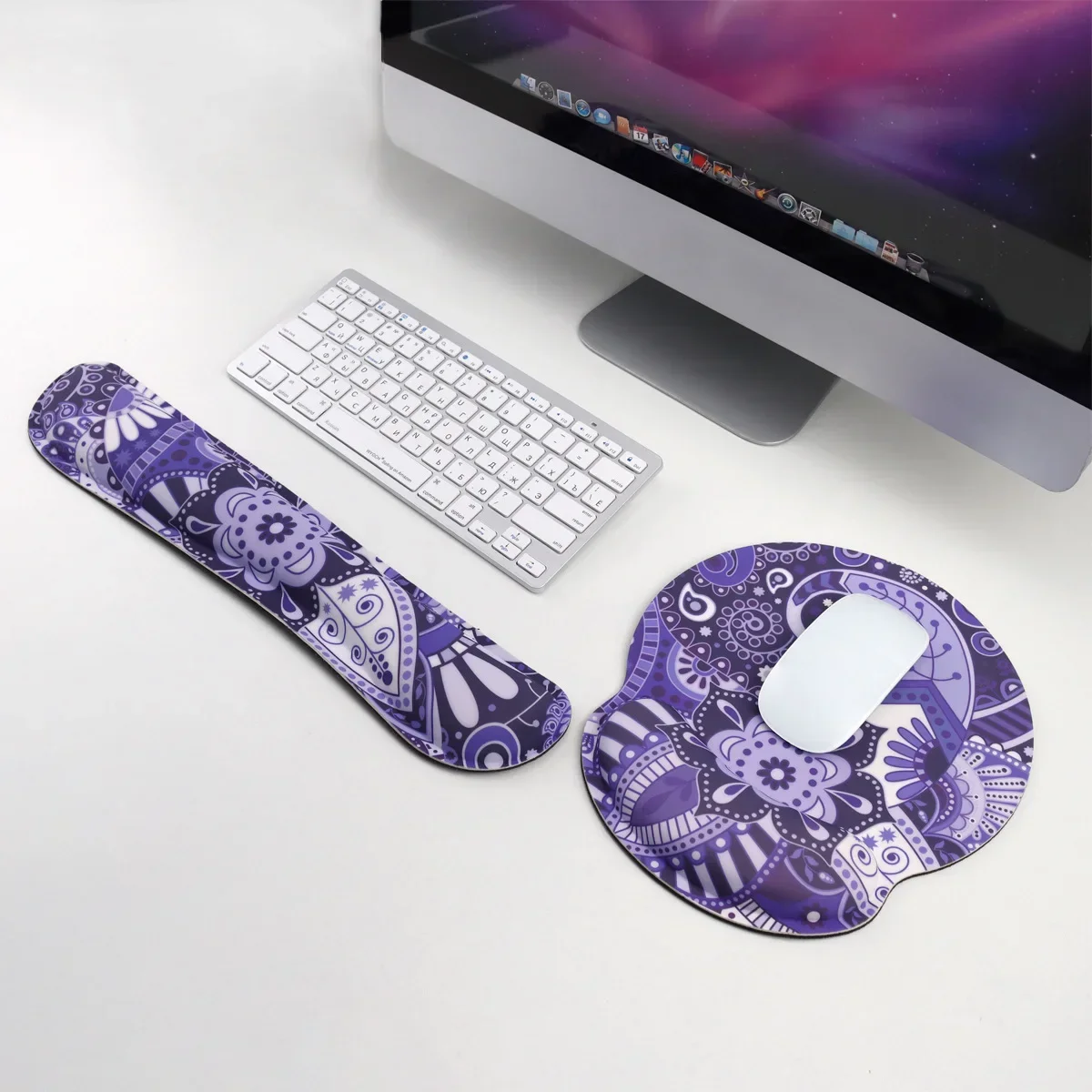 Wrist Rest Ergonomic - Tappetino per Mouse antiscivolo dimensioni portatili