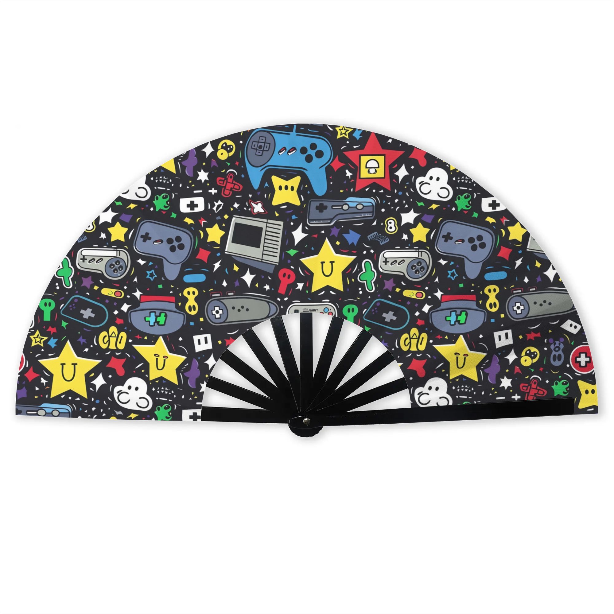 Video Gaming Accessories - Ventilatore Pieghevole a Tema Videogiochi in