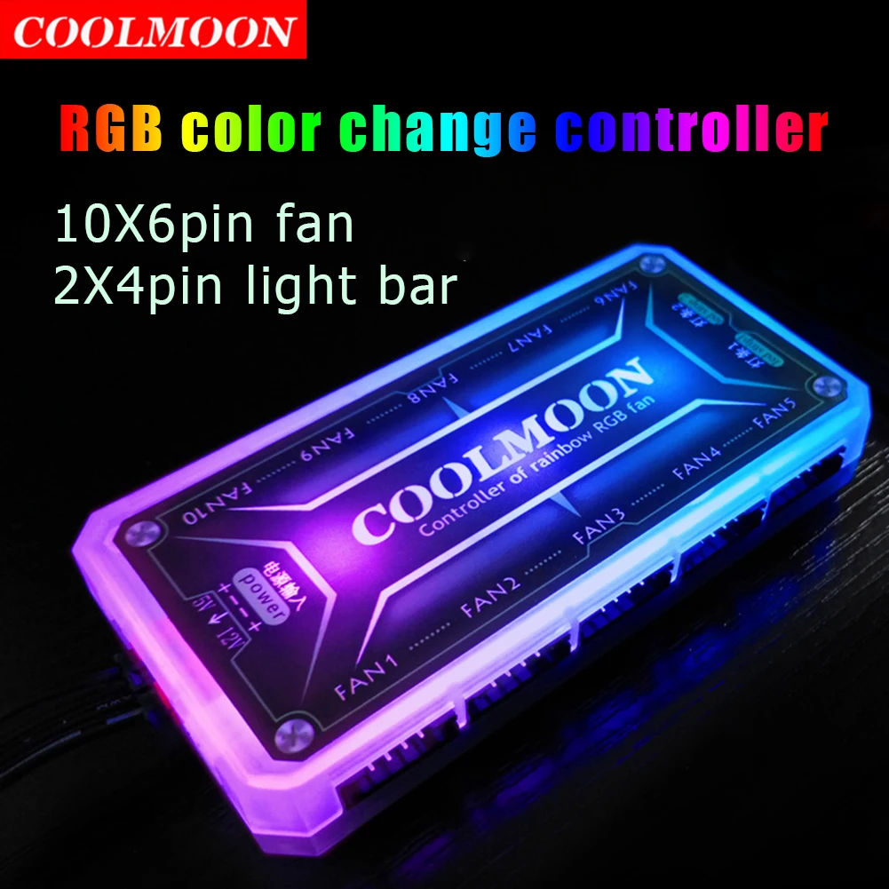 COOLMOON ARGB Controller 12V 5 - Fan Hub Rgb Controller recensione e prezzo