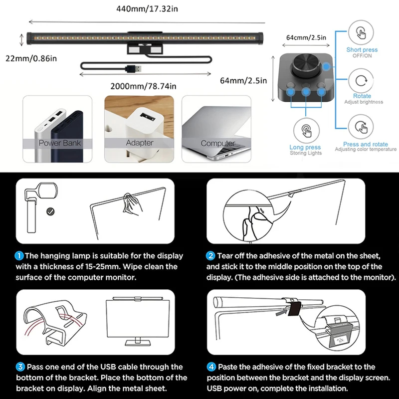 Lampada da Scrivania LED Porta - Monitor Light Bar recensione e prezzo