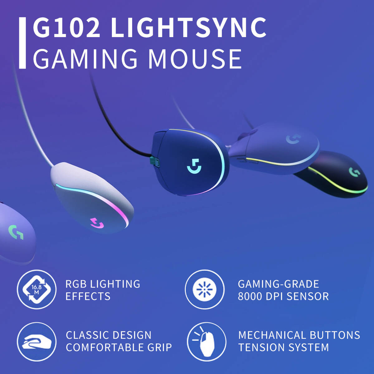 Mouse da gioco cablato Logitec - Gaming Accessories Online recensione e prezzo